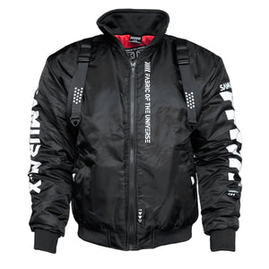 Samurai-X Black Bomber Jacket