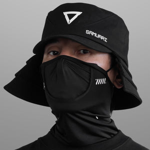 Samurai-02A Black Bucket Hat
