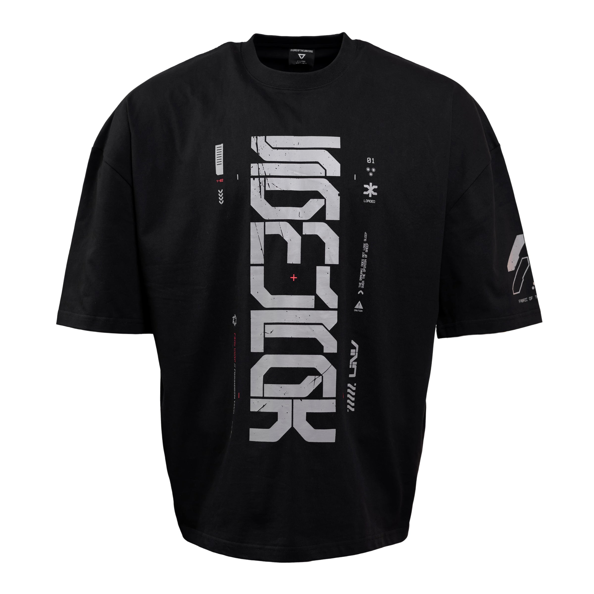 Samurai Black Oversized Short Sleeve T - Fabric of the Universe