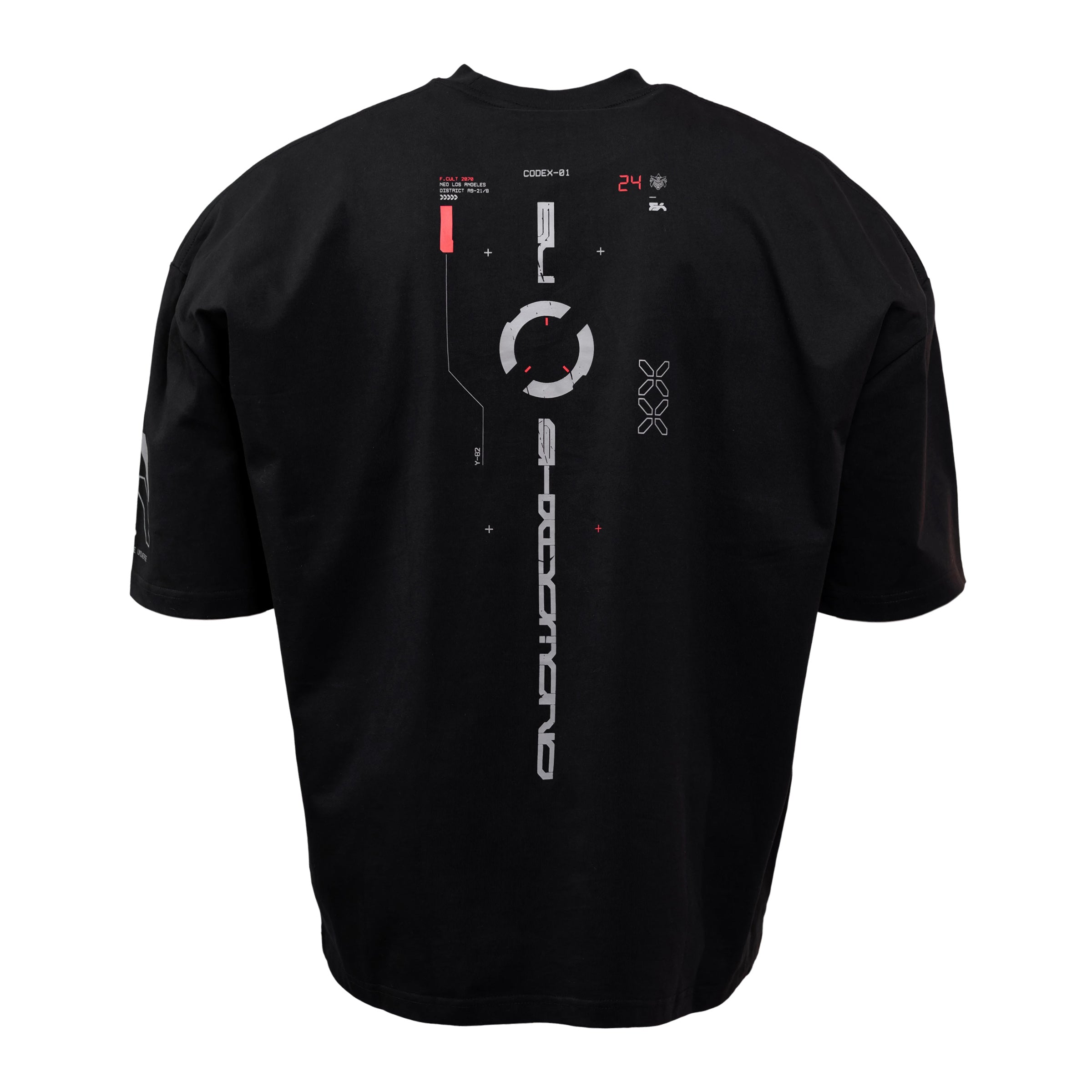 Samurai Black Oversized Short Sleeve T - Fabric of the Universe