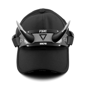 DC-01A Black Silver Demon Horns Cap