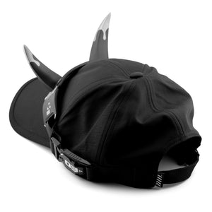 DC-01A Black Silver Demon Horns Cap
