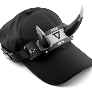 DC-01A Black Silver Demon Horns Cap