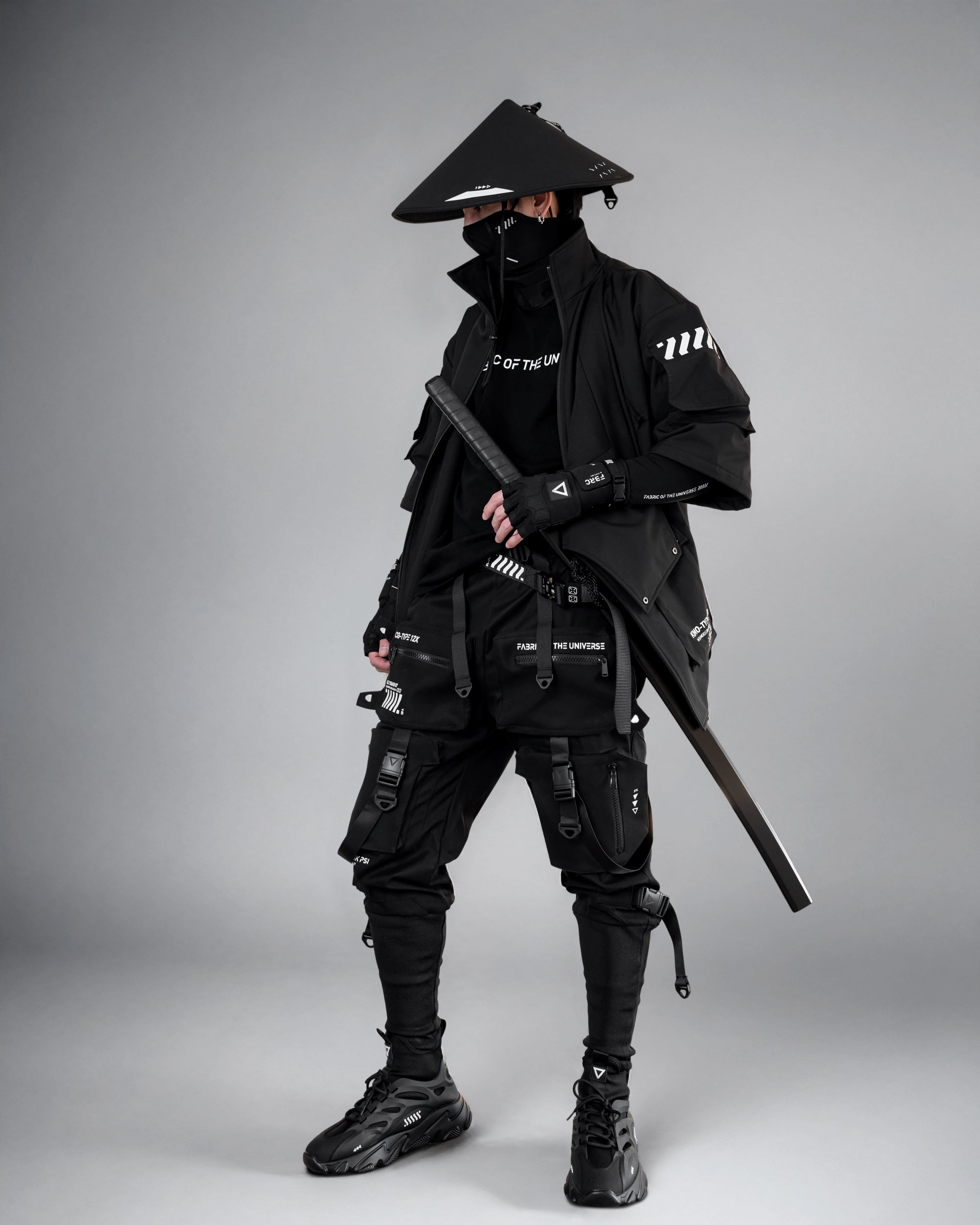 Kimo-Type 110 Black Kimono Jacket - Fabric of the Universe