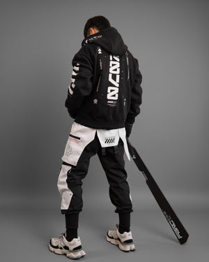 Y-2070 Black Zip Hoodie