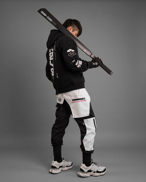 Y-2070 Black Zip Hoodie