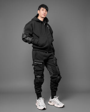 MG-Type 030 Black Neoprene Hoodie