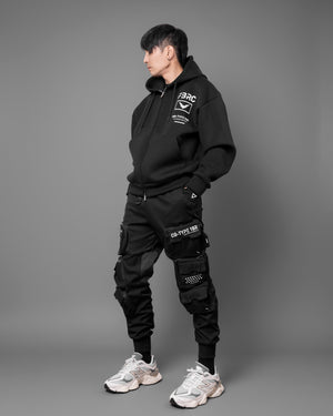 MG-Type 030 Black Neoprene Hoodie