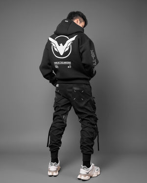 MG-Type 030 Black Neoprene Hoodie