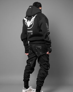 MG-Type 030 Black Neoprene Hoodie