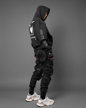 MG-Type 030 Black Neoprene Hoodie