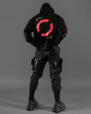 CXM-Type 202/R Black Mockneck Hoodie