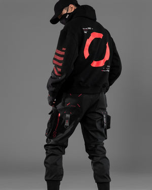 CXM-Type 202/R Black Mockneck Hoodie