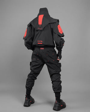 DRC-305 Black Red Deep Recon Coat