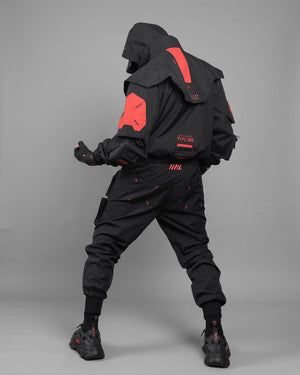DRC-305 Black Red Deep Recon Coat