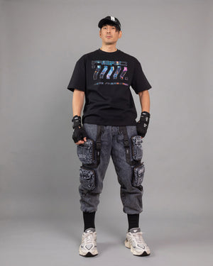 Cyber LA Black Short Sleeve T