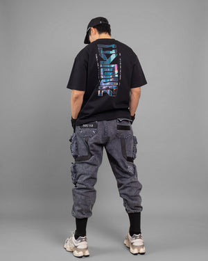 Cyber LA Black Short Sleeve T