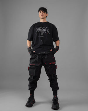 CG-Type 14F Black Red LW Cargo Pants