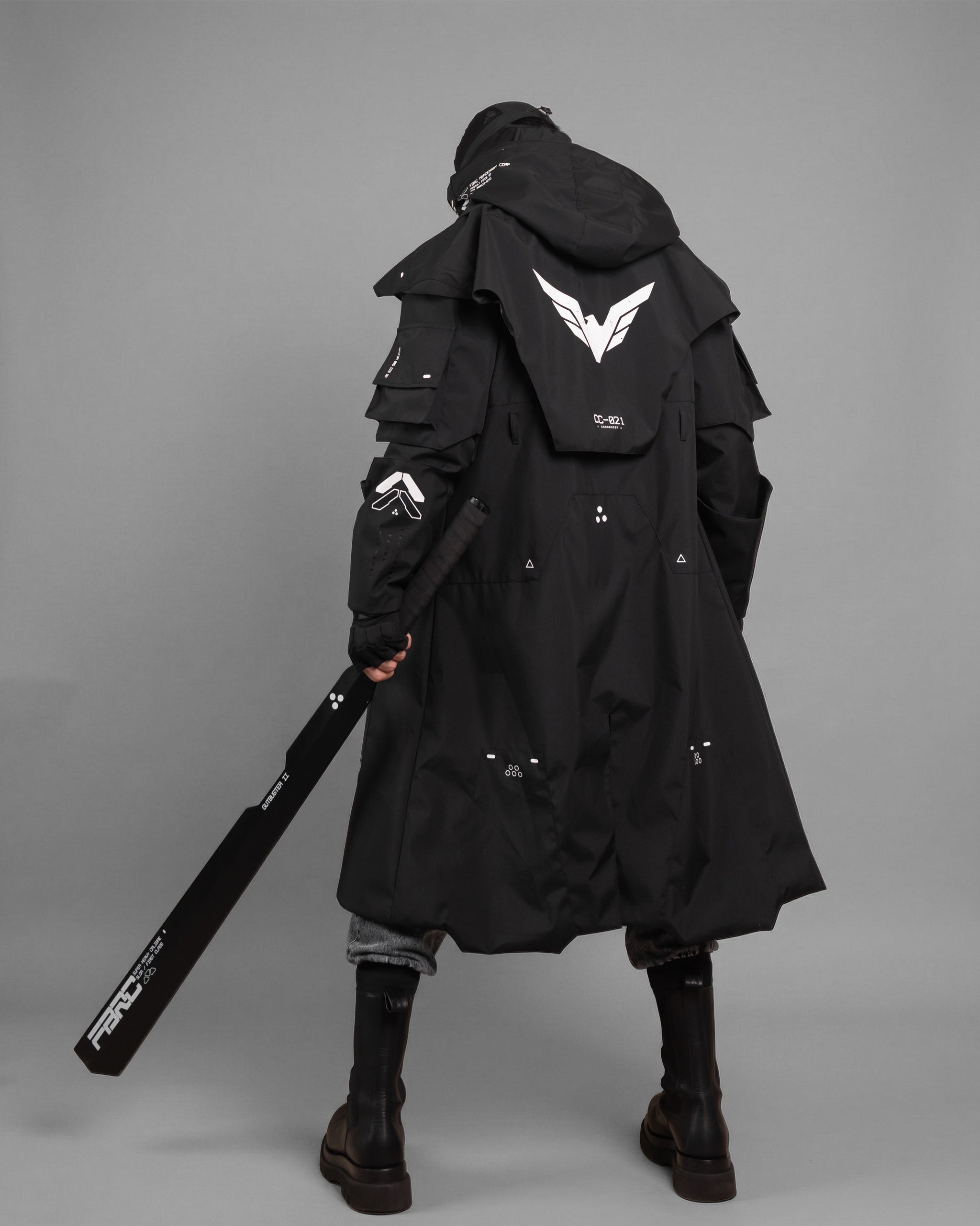 Commander Rourke Coat CC-021 Black Commander's Coat - Fabric of the Universe