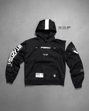 CMG-Type 200R Black Convertible Hoodie