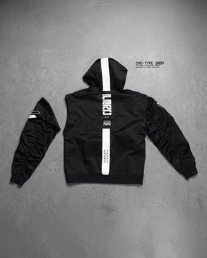 CMG-Type 200R Black Convertible Hoodie