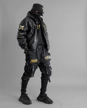 BLC-Type 070 Black Gold Leather Jacket