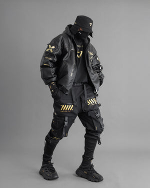 BLC-Type 070 Black Gold Leather Jacket