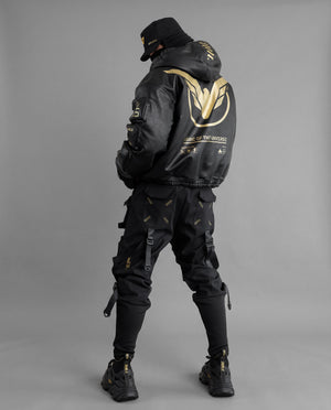 BLC-Type 070 Black Gold Leather Jacket