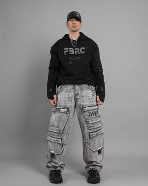 MLS-Type 003R Black Mesh Layer Hoodie