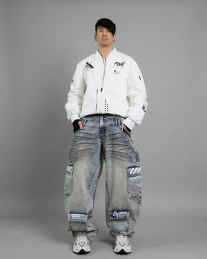 BRE-Type 009 Acid Barrel Denim Pants