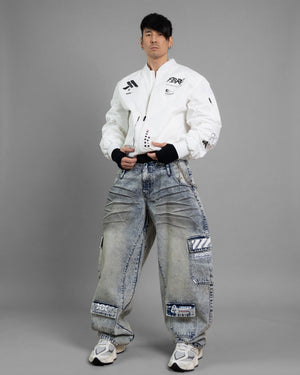 BRE-Type 009 Acid Barrel Denim Pants