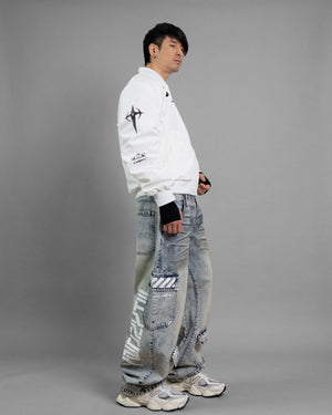 BRE-Type 009 Acid Barrel Denim Pants