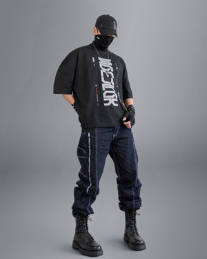 Samurai Black Oversized Short Sleeve T
