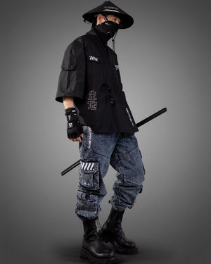 Kimo-Type 045 Black Kimono Shirt