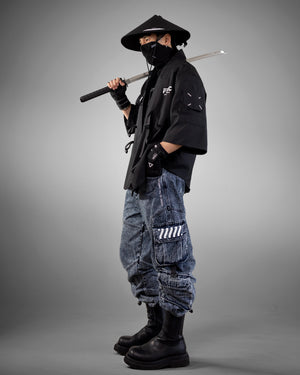 Kimo-Type 045 Black Kimono Shirt