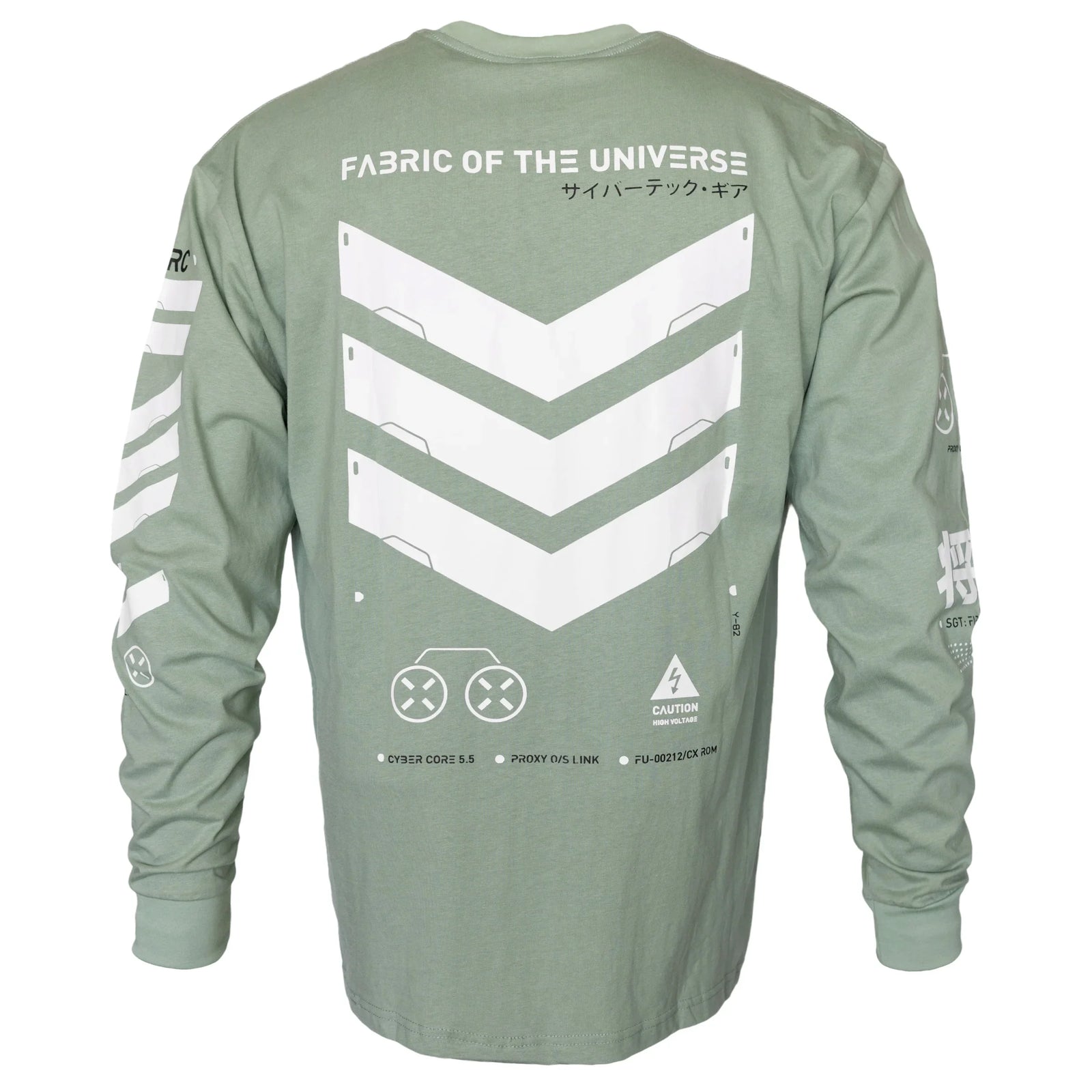 V3-3 Faded Green Long Sleeve T