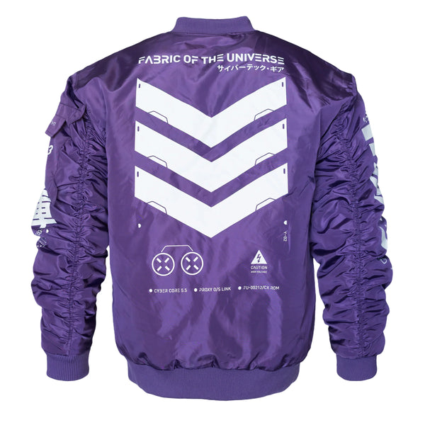 V3-3 Purple Bomber Jacket - Fabric of the Universe