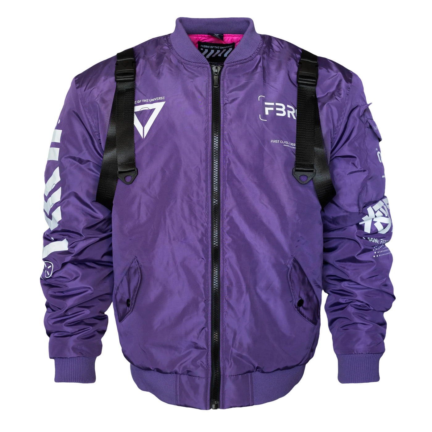 V3-3 Black Orange Short Bomber Jacket