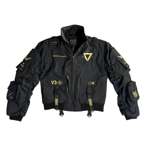 V3-S Black Gold Bomber Jacket