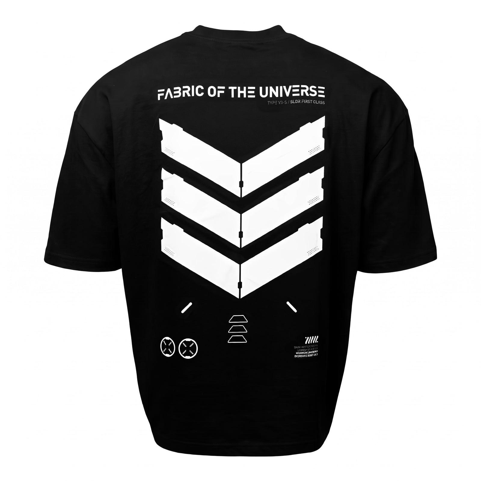 V3-S Black Oversized Short Sleeve T