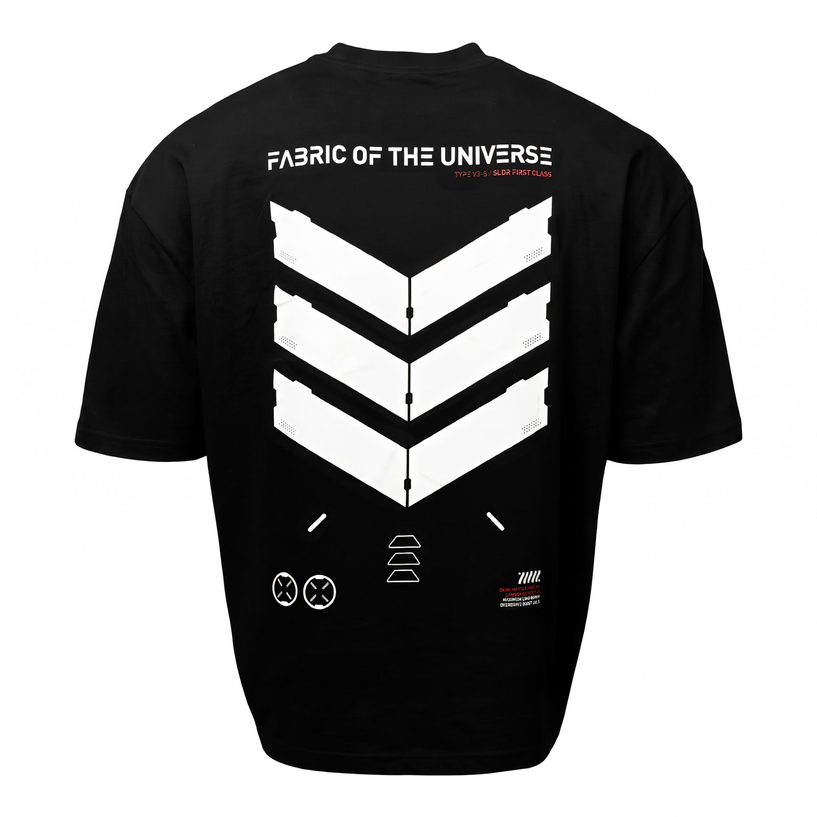 V3-S Black Oversized Short Sleeve T