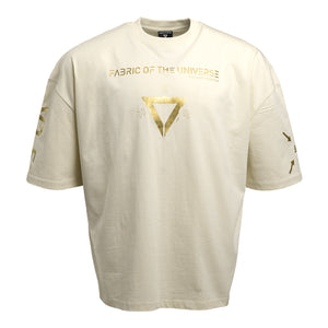 V3-S Ivory Gold Oversized Short Sleeve T
