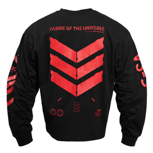 V3-S Black Red Long Sleeve T