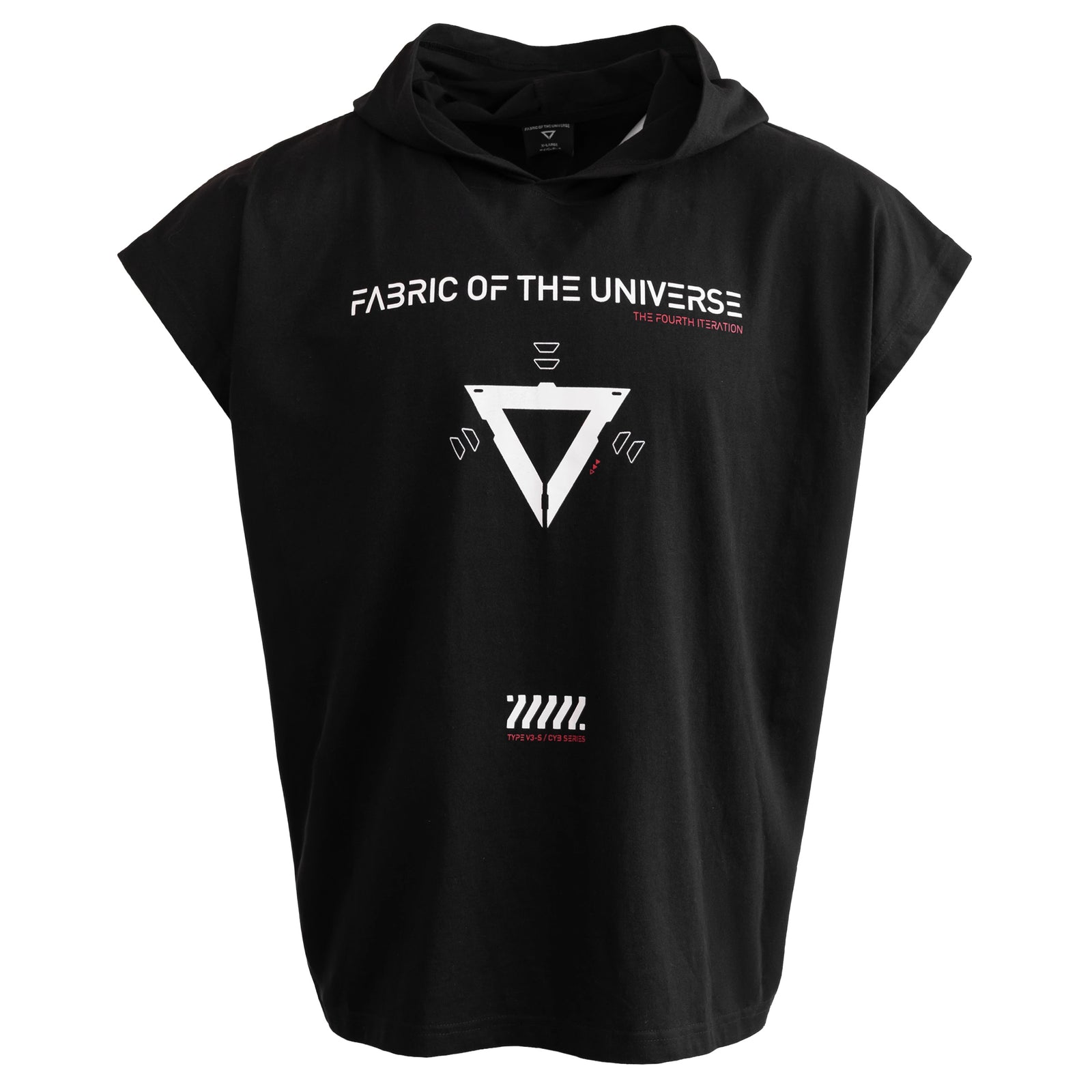 V3-S Black Hooded Sleeveless T
