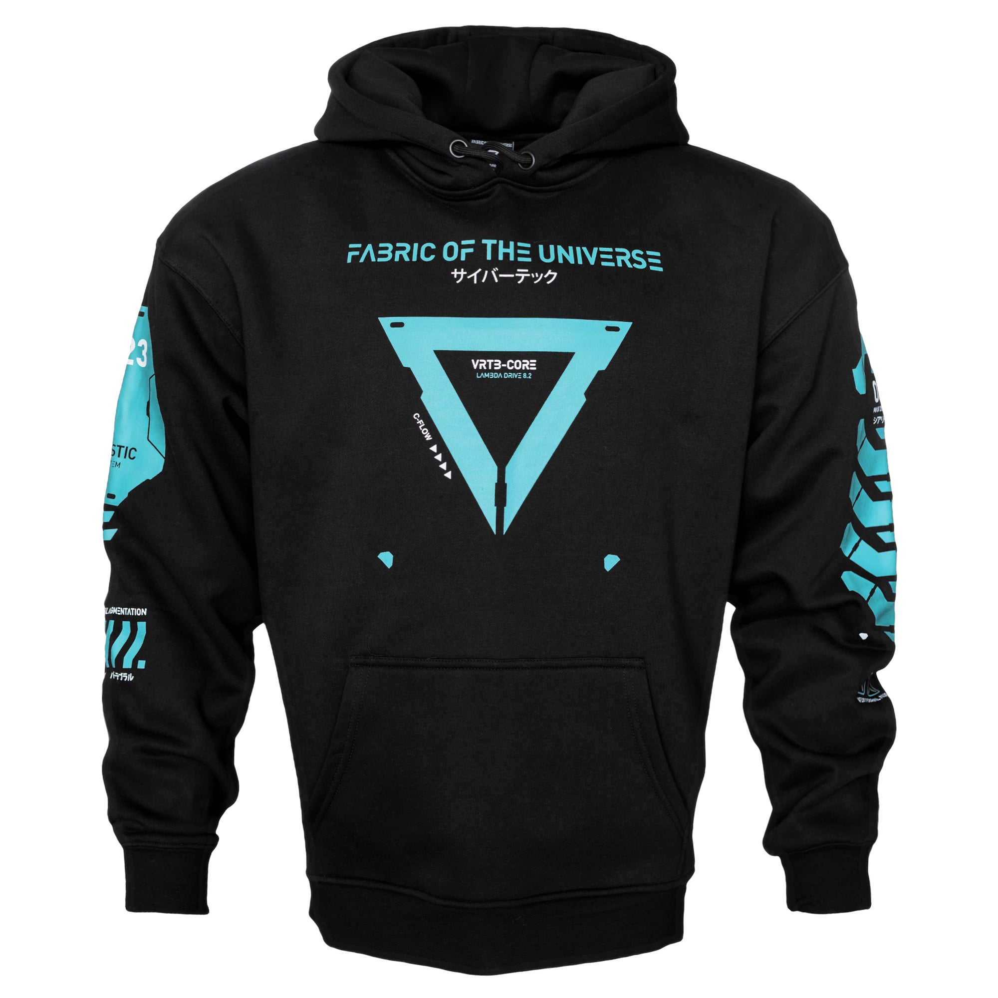 VRTB-02 Black Teal Hoodie