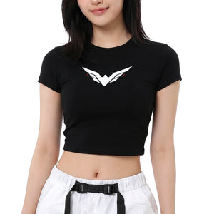 VRTB-03B Black Semi-Crop T