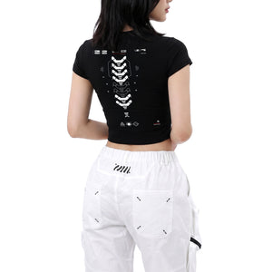VRTB-03B Black Semi-Crop T