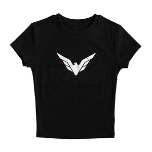 VRTB-03B Black Semi-Crop T
