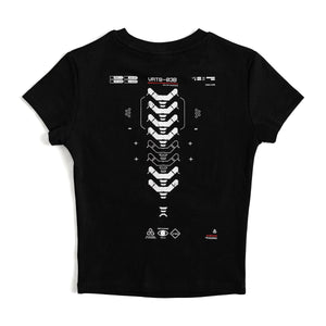 VRTB-03B Black Semi-Crop T