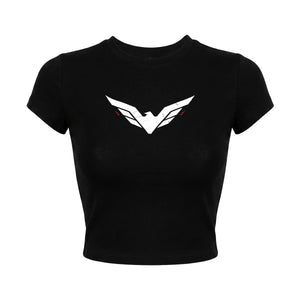 VRTB-03B Black Semi-Crop T